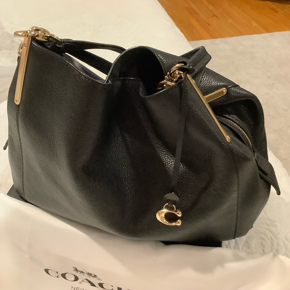 Coach black handbag.